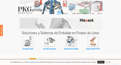 Desktop Screenshot of pkggroupspain.es