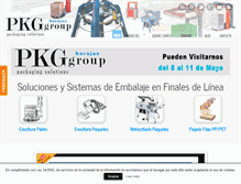 Tablet Screenshot of pkggroupspain.es